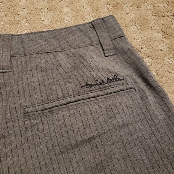 Travis Mathew Golf Shorts Gray | Men's 32 Pinstripe Summer Preppy Outdoor Casual - Picture 4 of 8